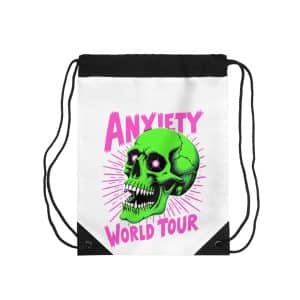 Anxiety World Tour Drawstring Bag