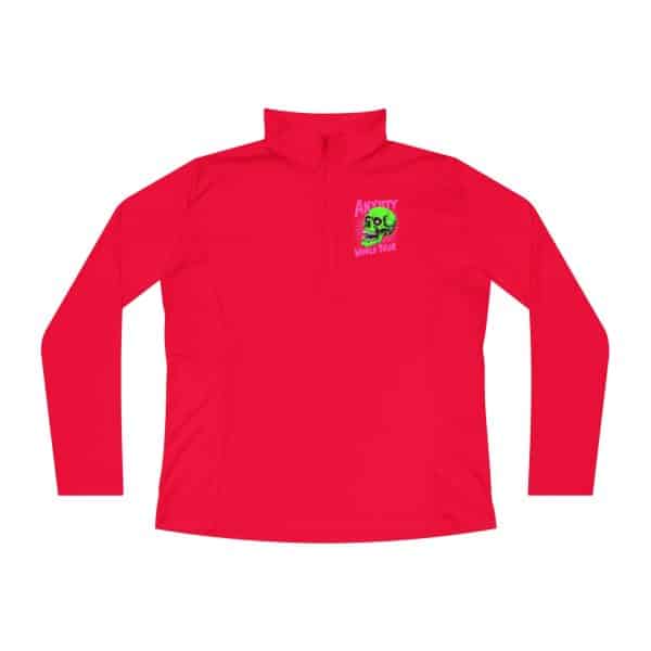 Anxiety World Tour Ladies Quarter-Zip Pullover - Image 22