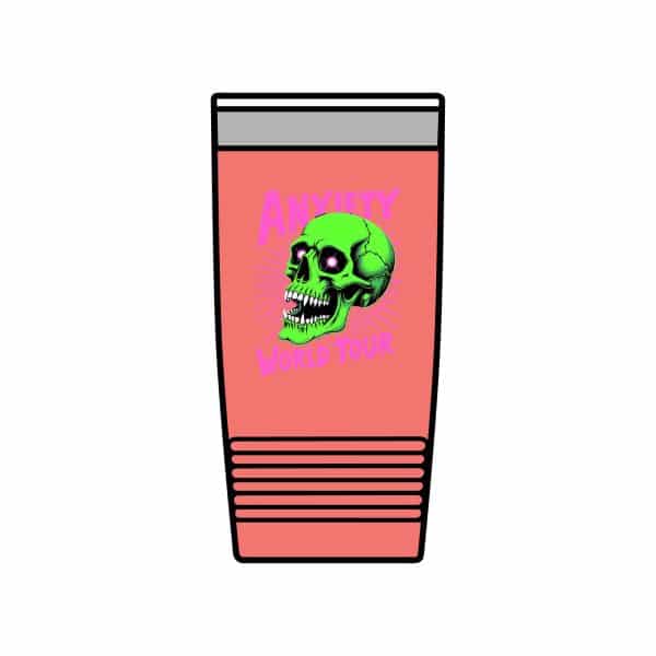 Anxiety World Tour Insulated Tumbler, 20oz - Image 4