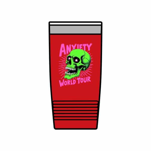 Anxiety World Tour Insulated Tumbler, 20oz - Image 6