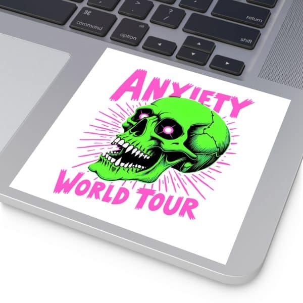 Anxiety World Tour Laminate Stickers, Square - Image 43
