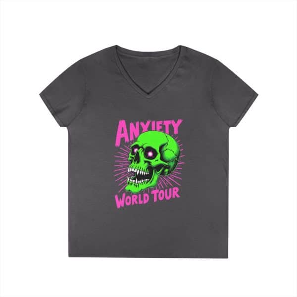 Anxiety World Tour Ladies' V-Neck T-Shirt - Image 19